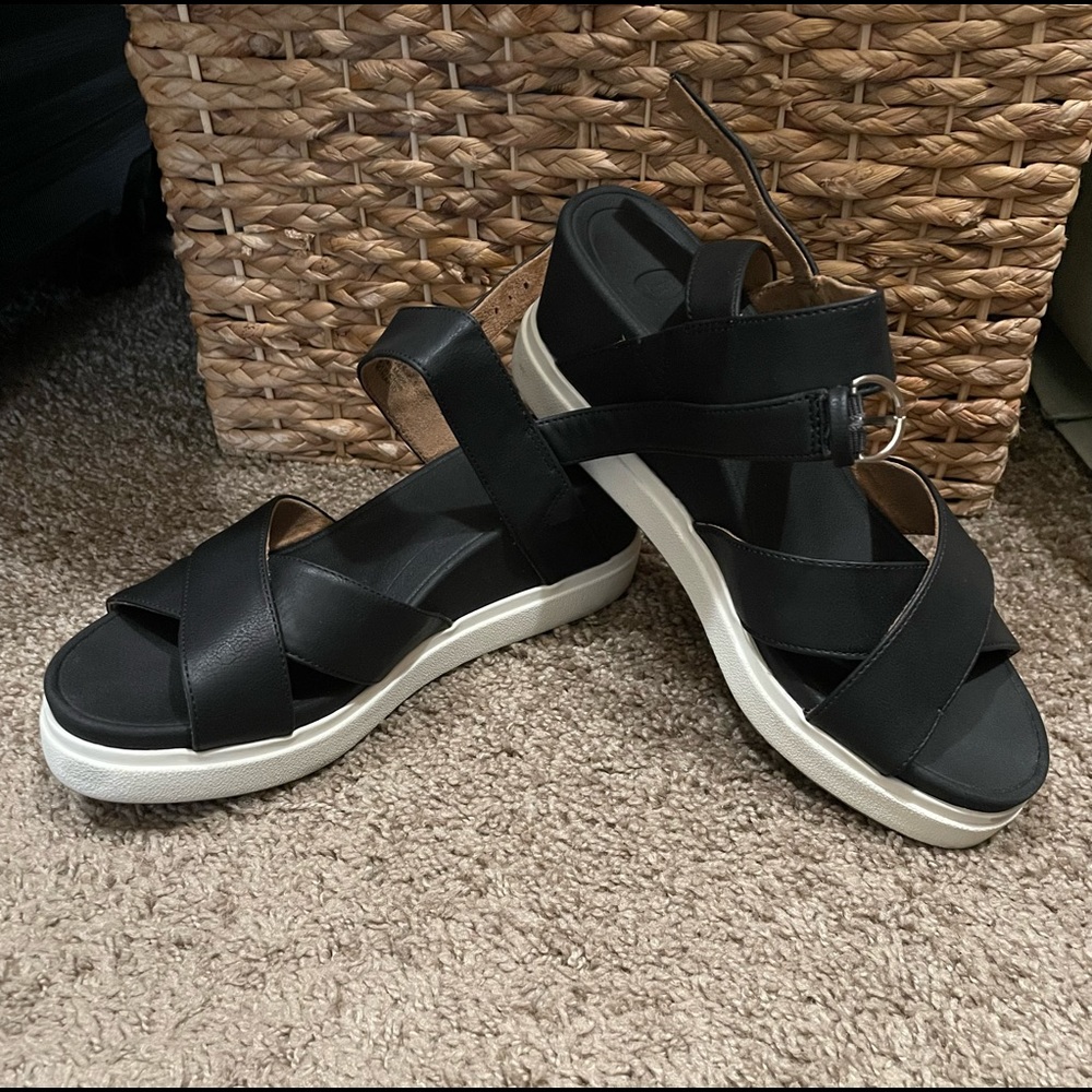 DrScholl’s black sandals